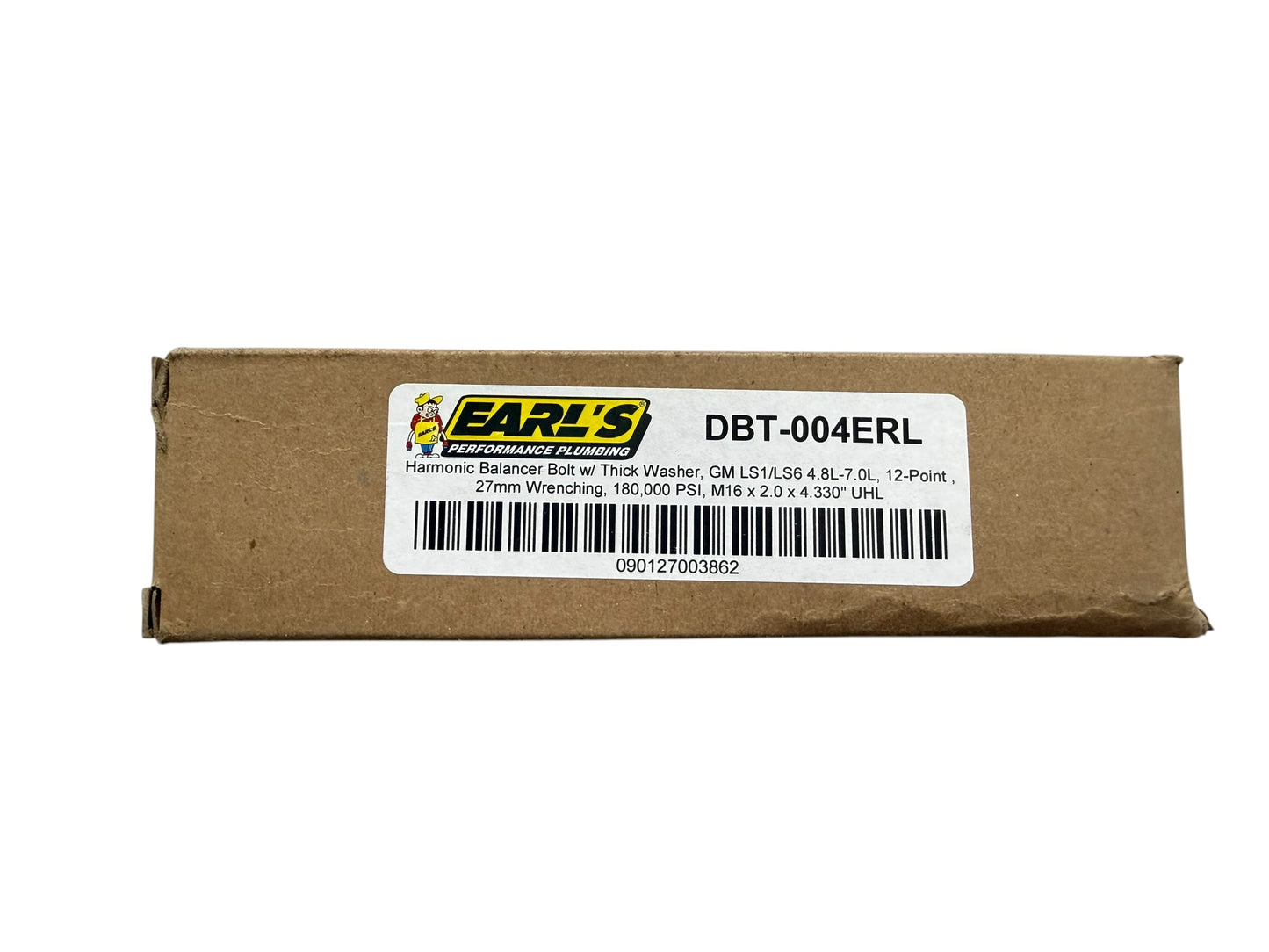 Earl's LS Harmonic Balancer Bolt with Thick Washer - GM LS1/LS6 4.8L-7.0L - DBT-004ERL