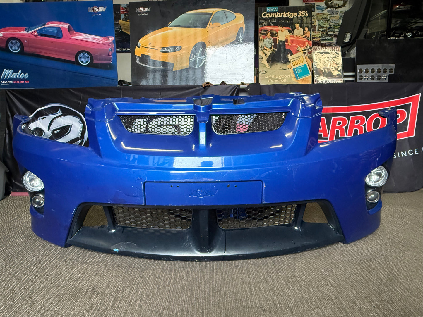 Genuine HSV VE E1 Front Bumper Bar 14A1060602P — Complete with Grilles, Fog Lamps  E Series ClubSport R8 Maloo Senator GTS